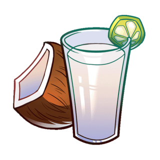 Coconut Water Illustration | Uwajimaya