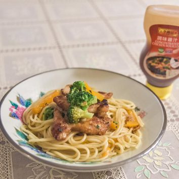Uwajimaya | Chicken with Basil Spaghetti Recipe