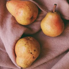 Uwajimaya | Poached Pears with Ginger & Walnut Yogurt Sauce Recipe