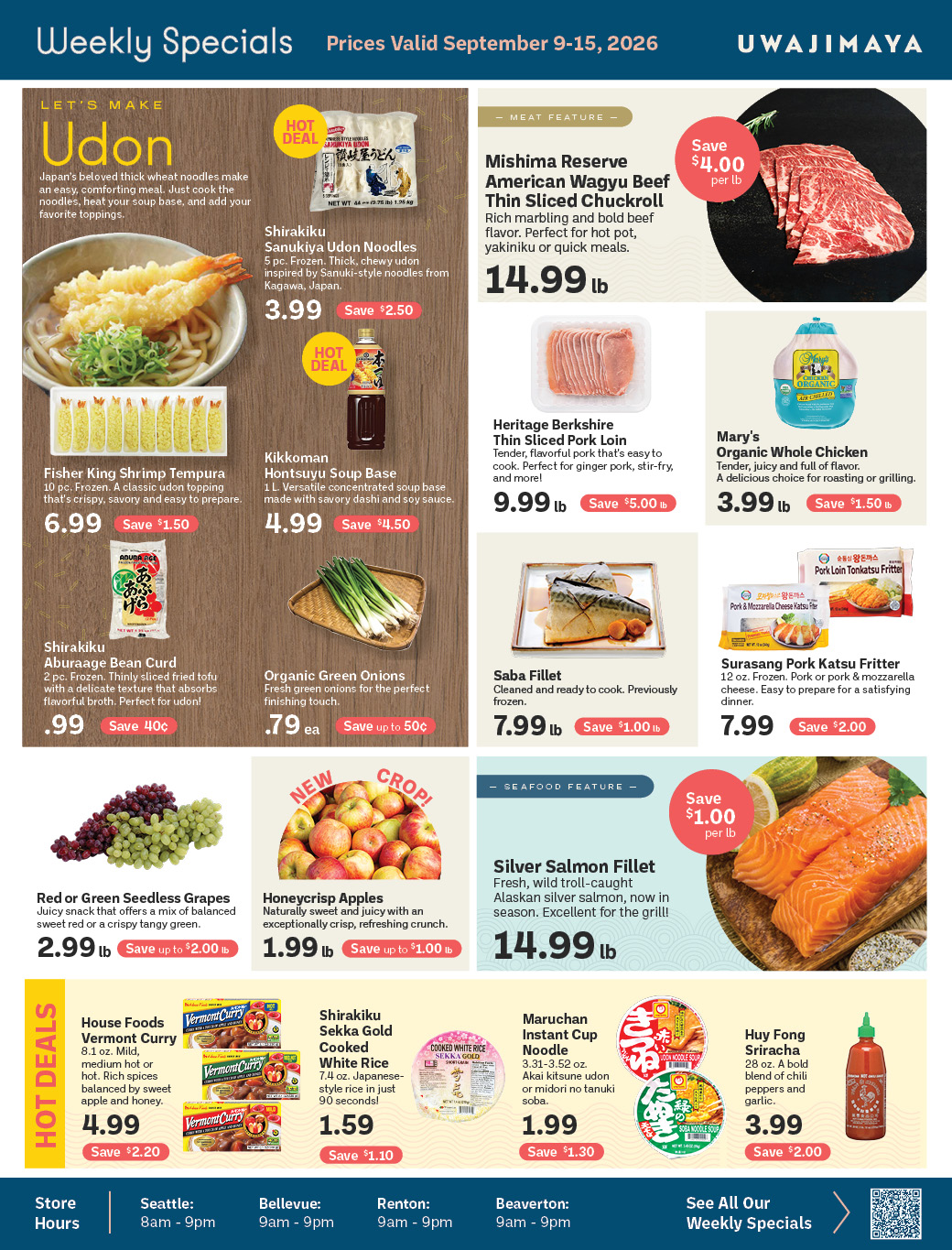 Weekly Specials, Discounts & Deals | Uwajimaya